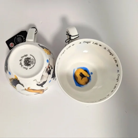 Portobello Bone China A Dog's Life Jumbo Mug Set - Picture 5 of 6
